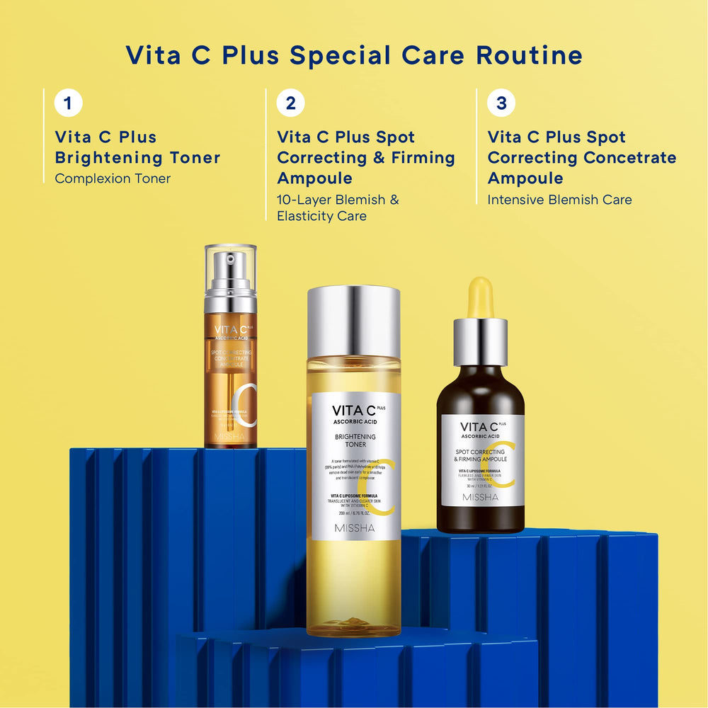 MISSHA Vita C Plus daily skincare routine shot