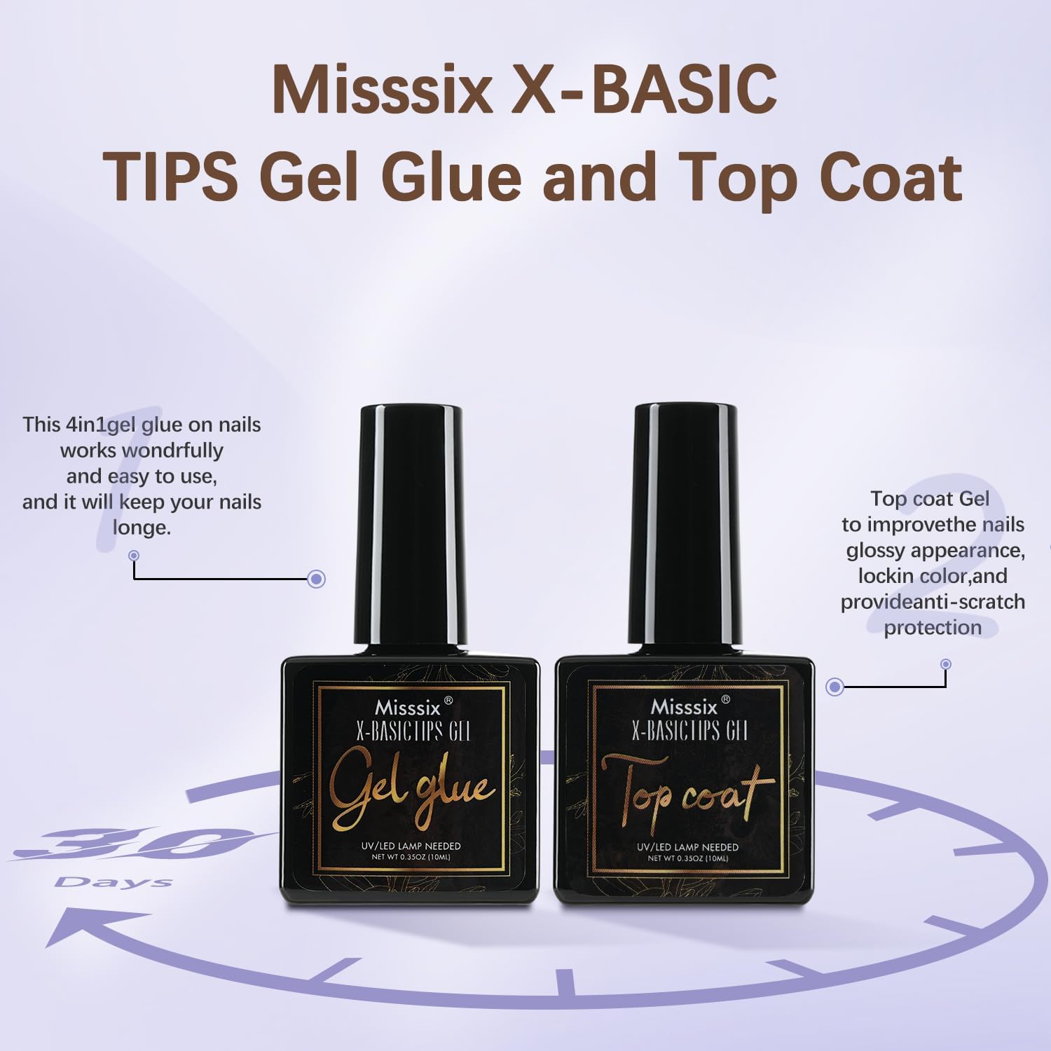 Misssix Deep French Tip nails being applied on finger demonstrates easy DIY fit.