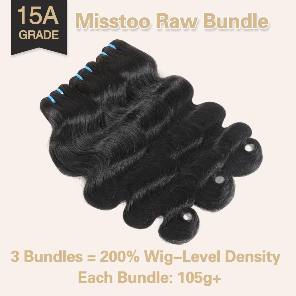 Misstoo Cambodian hair with cuticle alignment for shine and tangle-free wear.