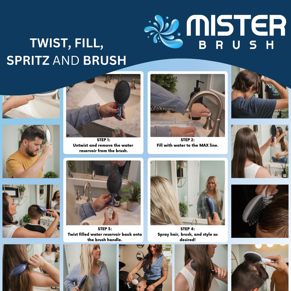 Mister Brush compact design suits travel and on-the-go touch-ups.
