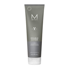 MITCH Double Hitter bottle closeup highlights citrus mint scent for daily refresh