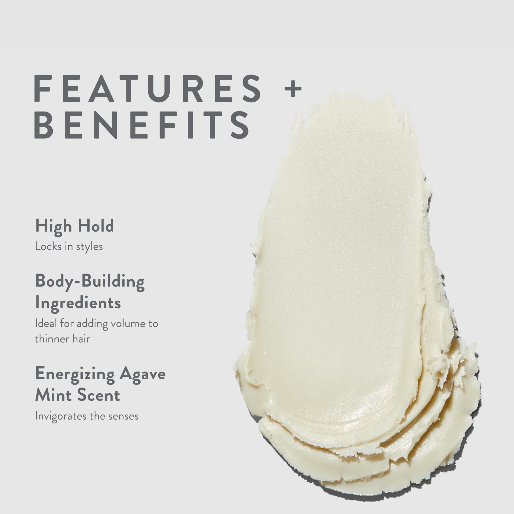 MITCH Dry Paste Texture Clay texture closeup highlights gritty, flake-free finish for all hair types.
