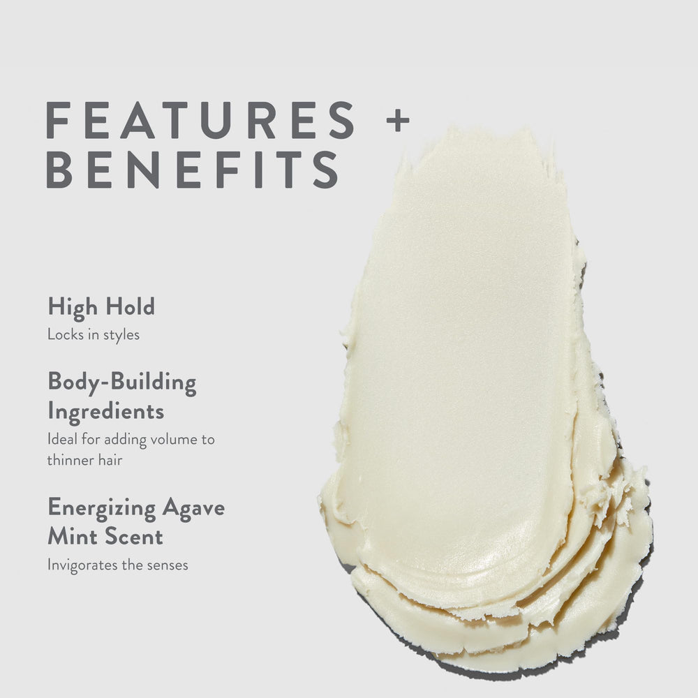 MITCH Dry Paste Texture Clay texture closeup highlights gritty, flake-free finish for all hair types.