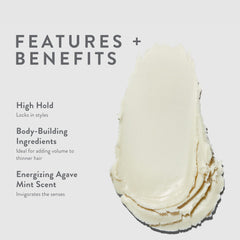 MITCH Dry Paste Texture Clay texture closeup highlights gritty, flake-free finish for all hair types.