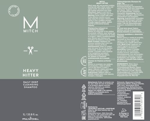 MITCH Heavy Hitter label close-up emphasizes color-safe formula