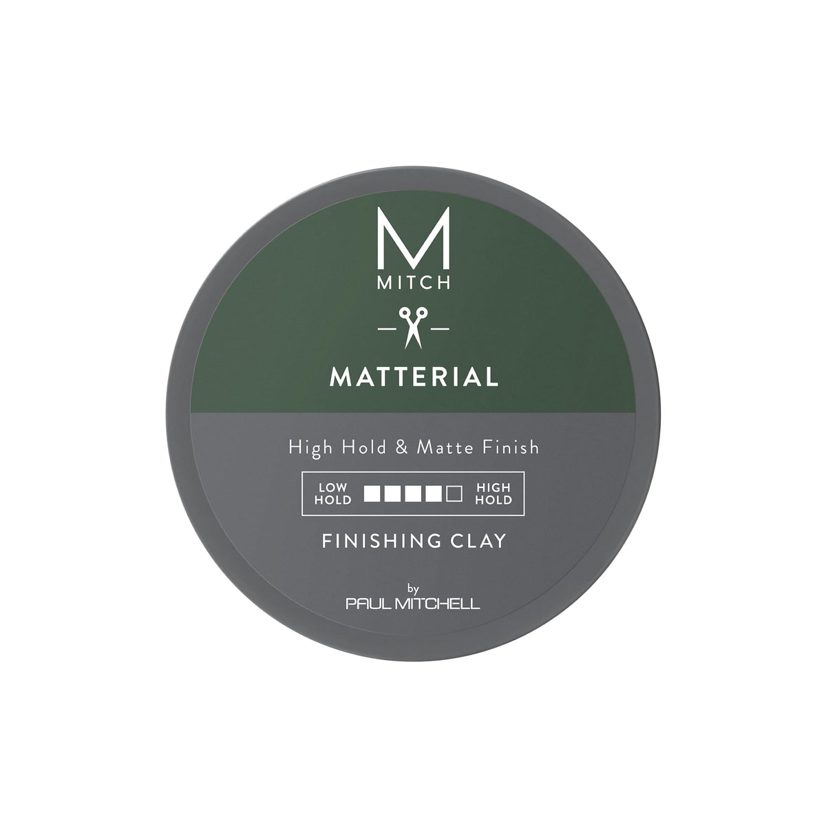 MITCH Matterial Finishing Clay packaging highlights eco-friendly PCR materials.