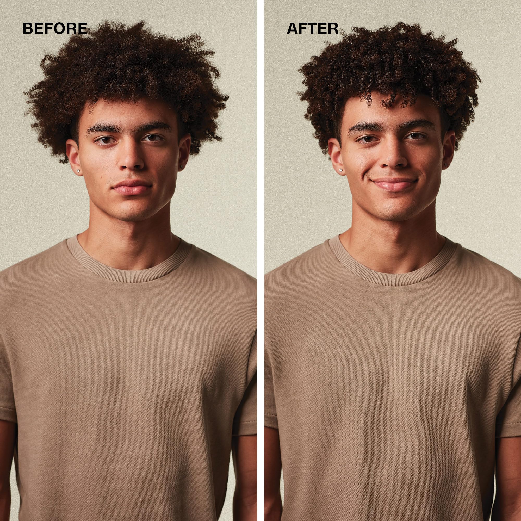 Close-up of hair with MITCH Pomade offering natural shine and texture without flakes.