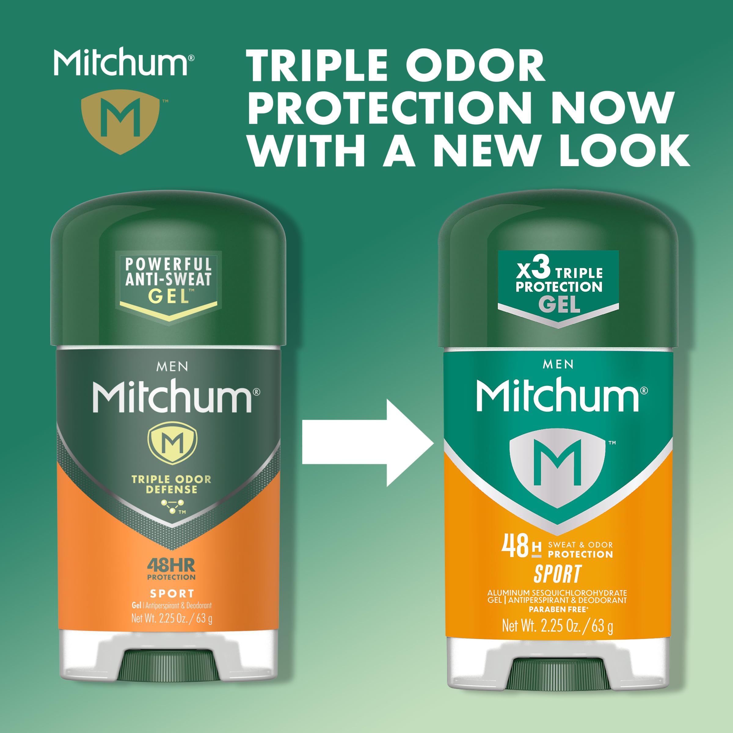 Mitchum 48HR protection gel—pack of six—delivers long-lasting sweat control for days on the go.