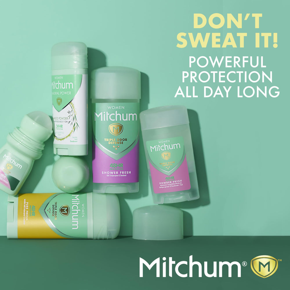 Mitchum 48-hour protection concept image signaling long-lasting freshness.