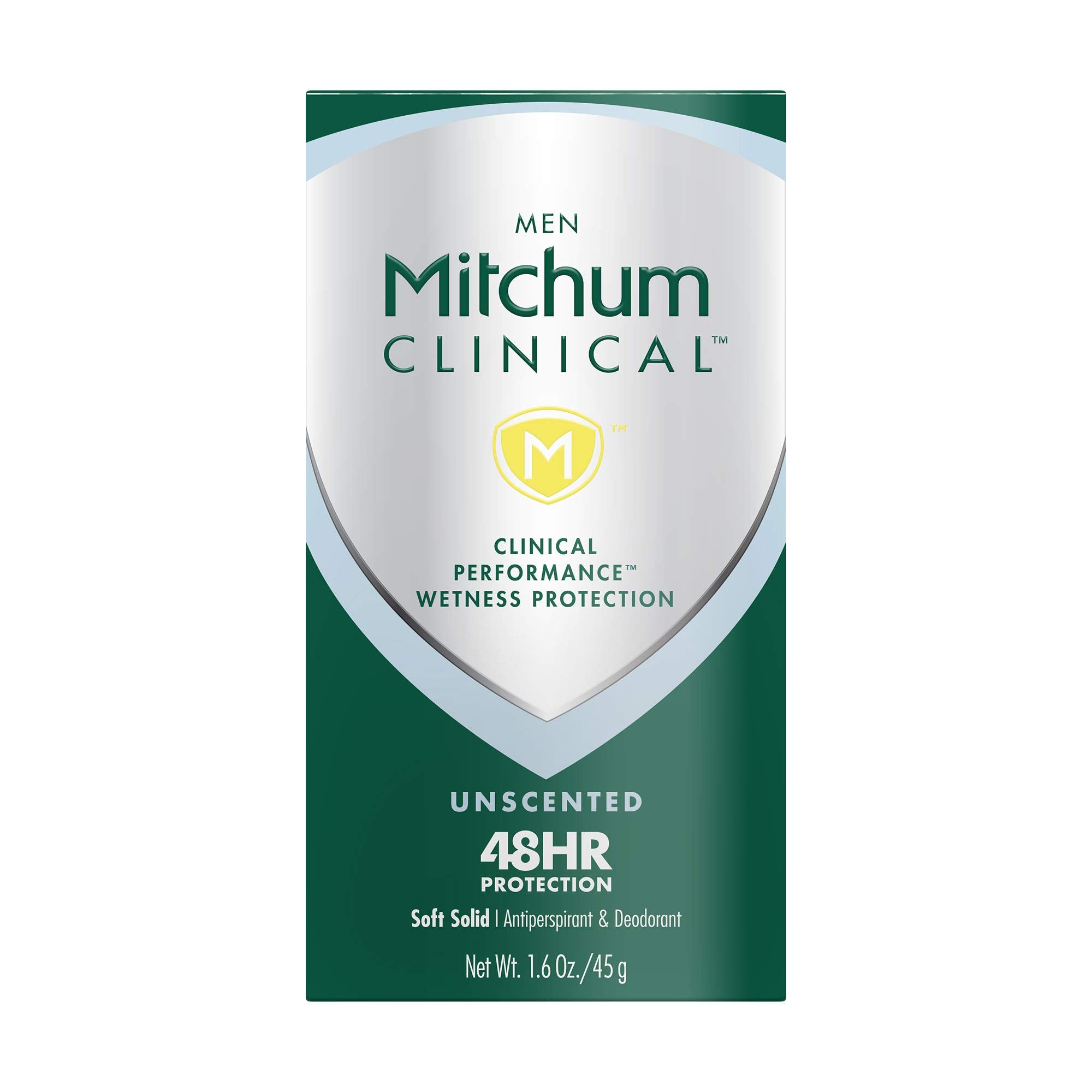 Soft Solid Mitchum Men Clinical Soft Solid Antiperspirant Deodorant – Unscented ...