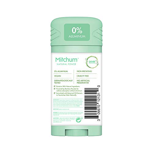 Mitchum Natural Power deodorant packaging showcases eucalyptus freshness for everyday use
