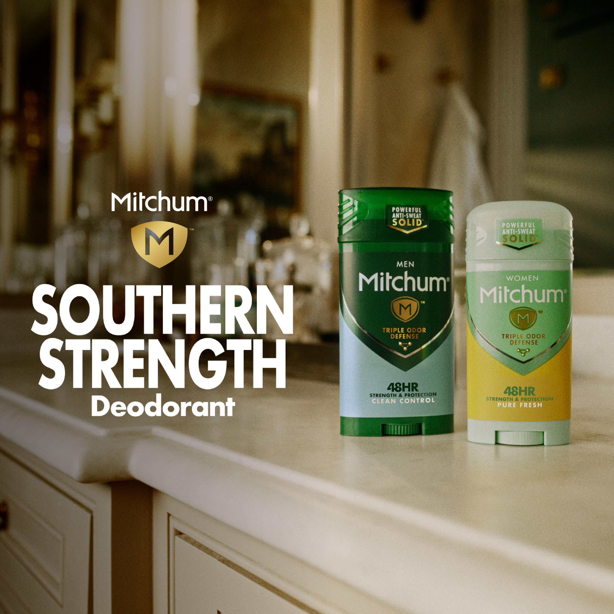 Mitchum paraben-free label communicates safer formulation for sensitive skin users.
