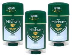 Mitchum Power Gel Unscented bottle shown for quick-drying protection during daily wear.
