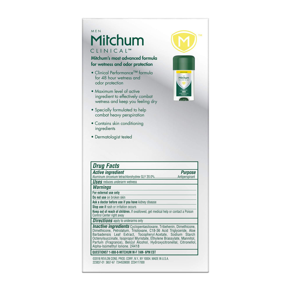 Mitchum unscented clinical soft solid with discreet protection for sensitive skin