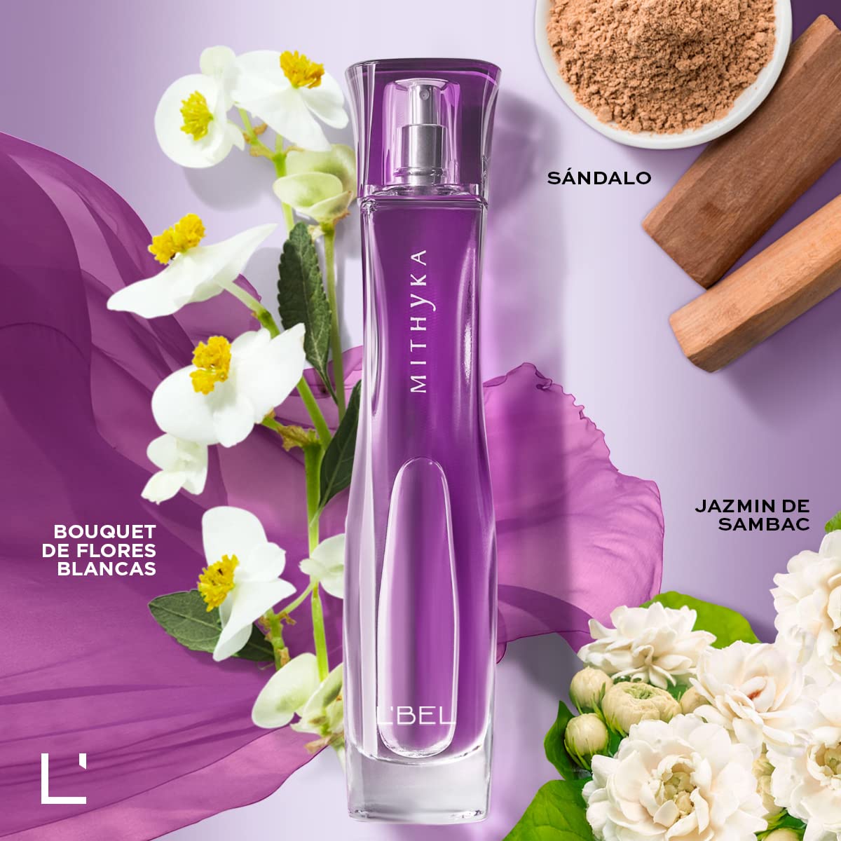 Mithyka goddess-inspired bottle shot highlights luxurious, long-lasting wear.