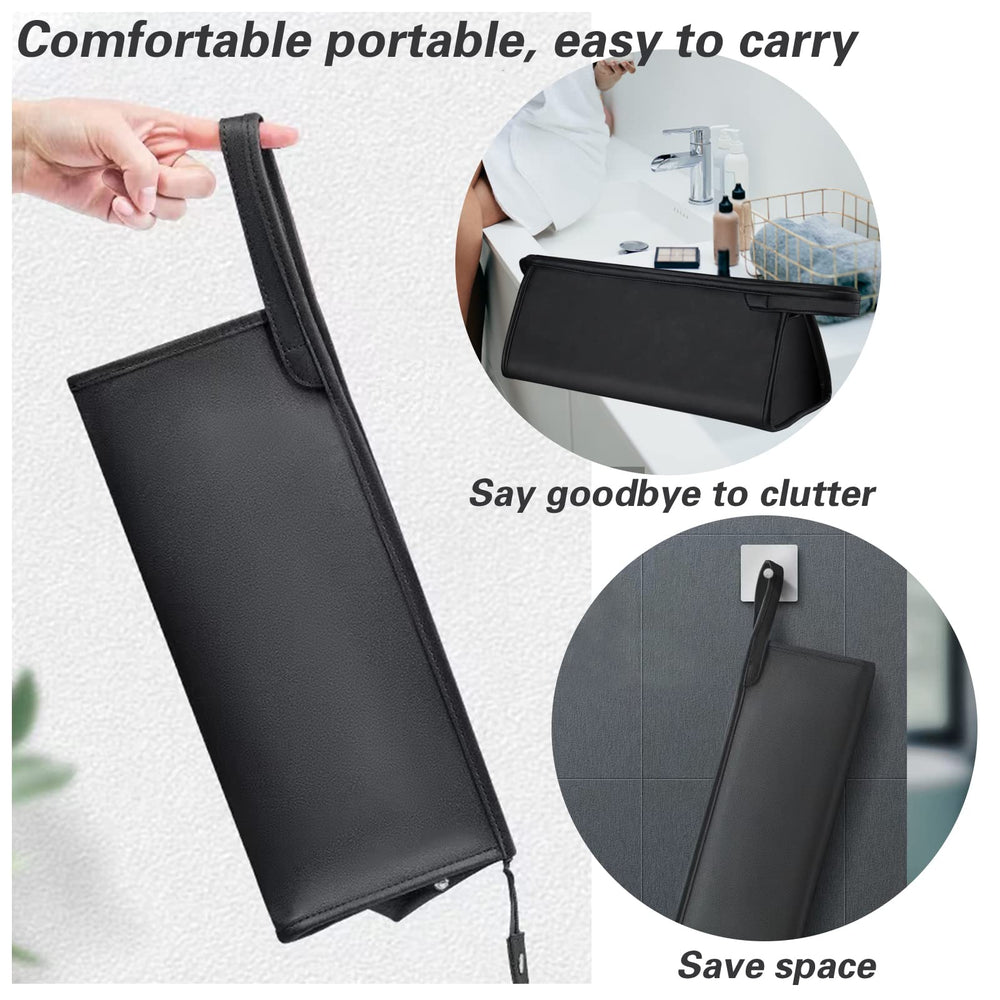 Mity Rain travel case double-layer design keeps styler organized.