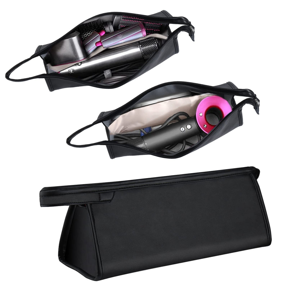 Mity Rain travel case exterior pink waterproof PU leather protects tools during travel.