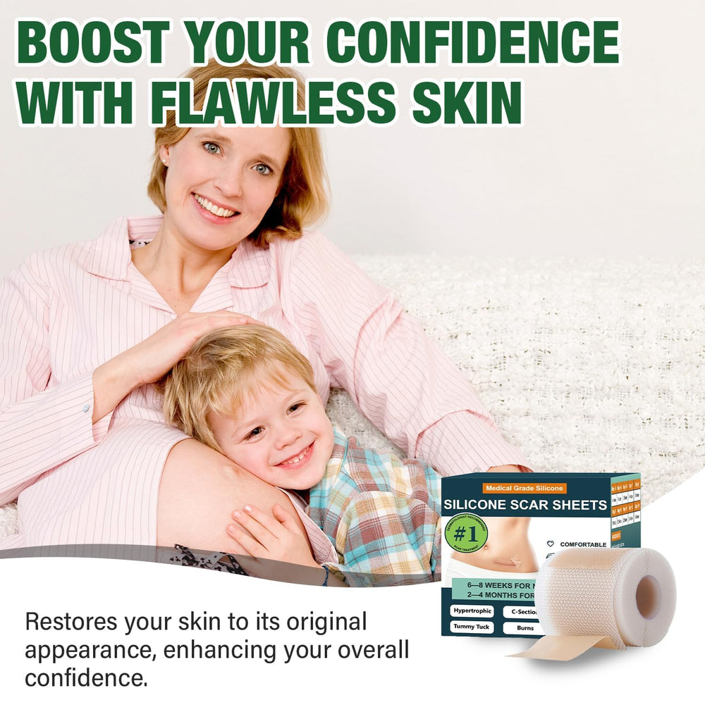 Mitreal medical-grade silicone provides gentle, breathable scar management.