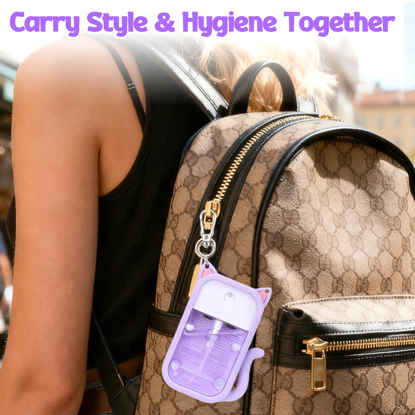 Mity rain heart-clip showcases secure fit for travel, school, and work