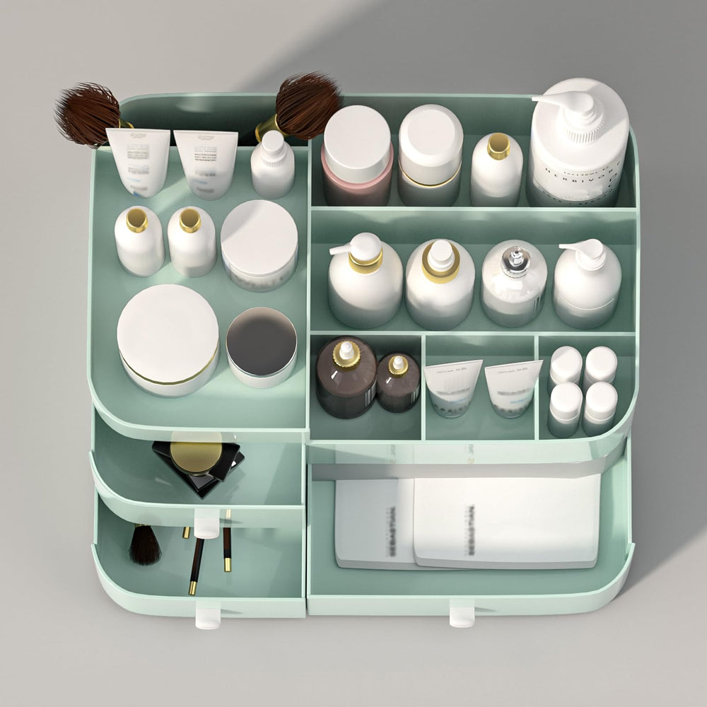 MIUOPUR makeup organizer eco-friendly materials ensure safe cosmetic storage.