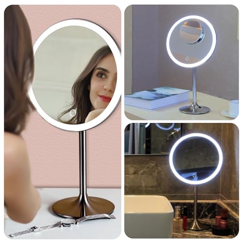 Miusco makeup mirror HD glass with anti-distortion coating for clear reflection