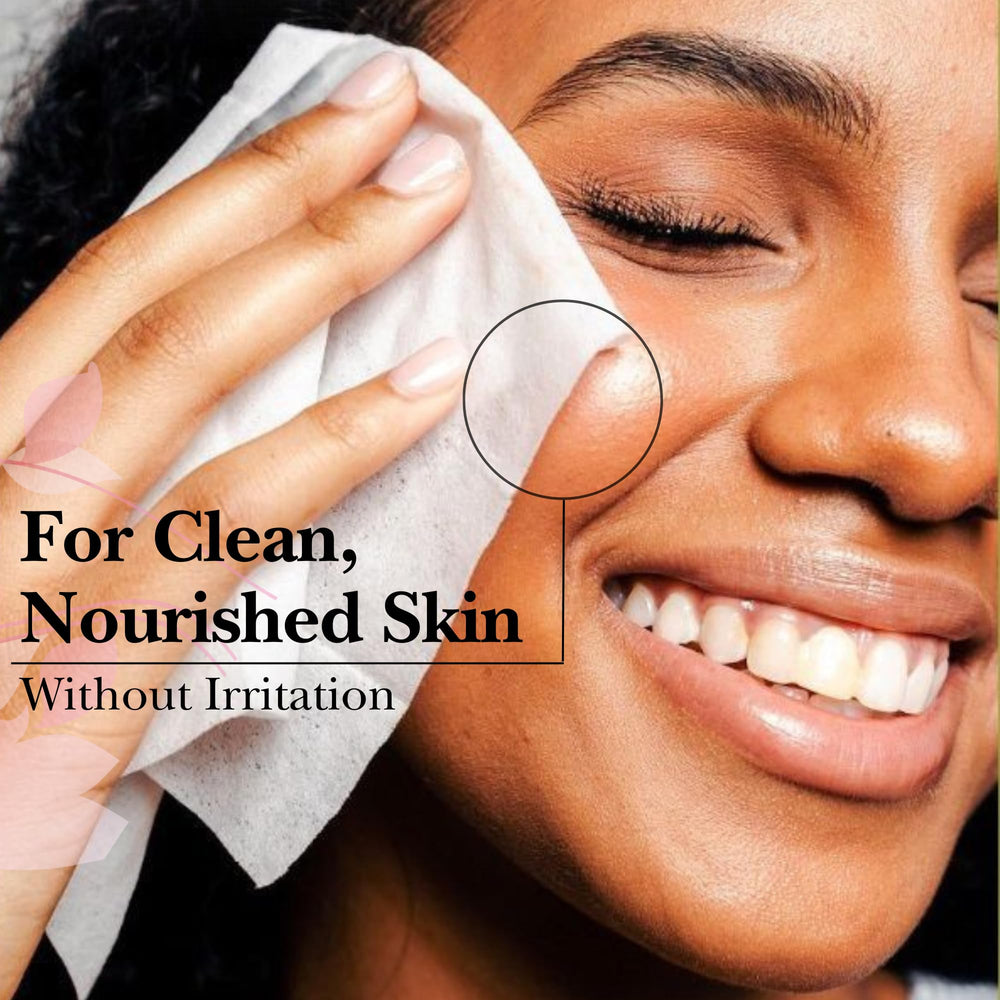 mivida makeup wipes texture closeup showing gentle formula suitable for delicate skin