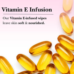 mivida vitamin-e-infused wipes demonstrating added skincare benefit during cleansing