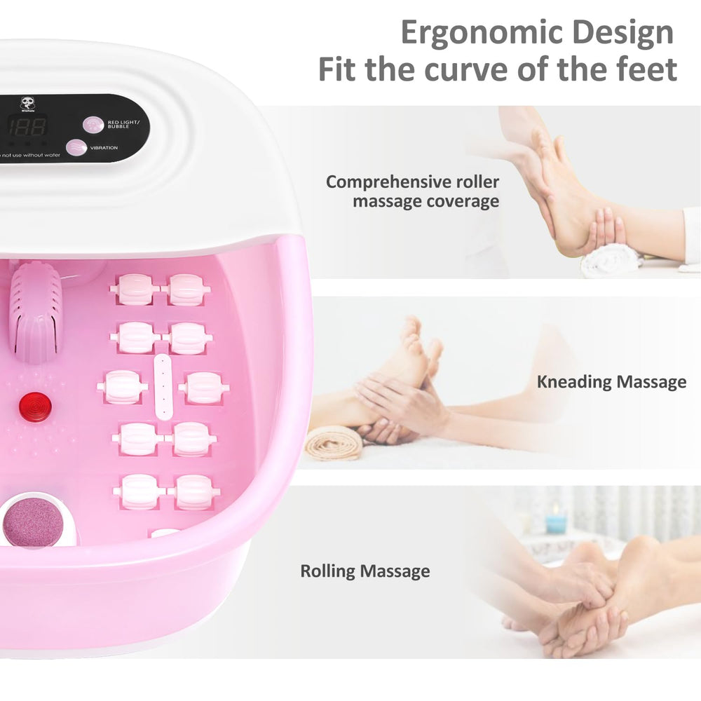 Miwahle bubbles and jets in action visualize spa-like massage for tired feet after work