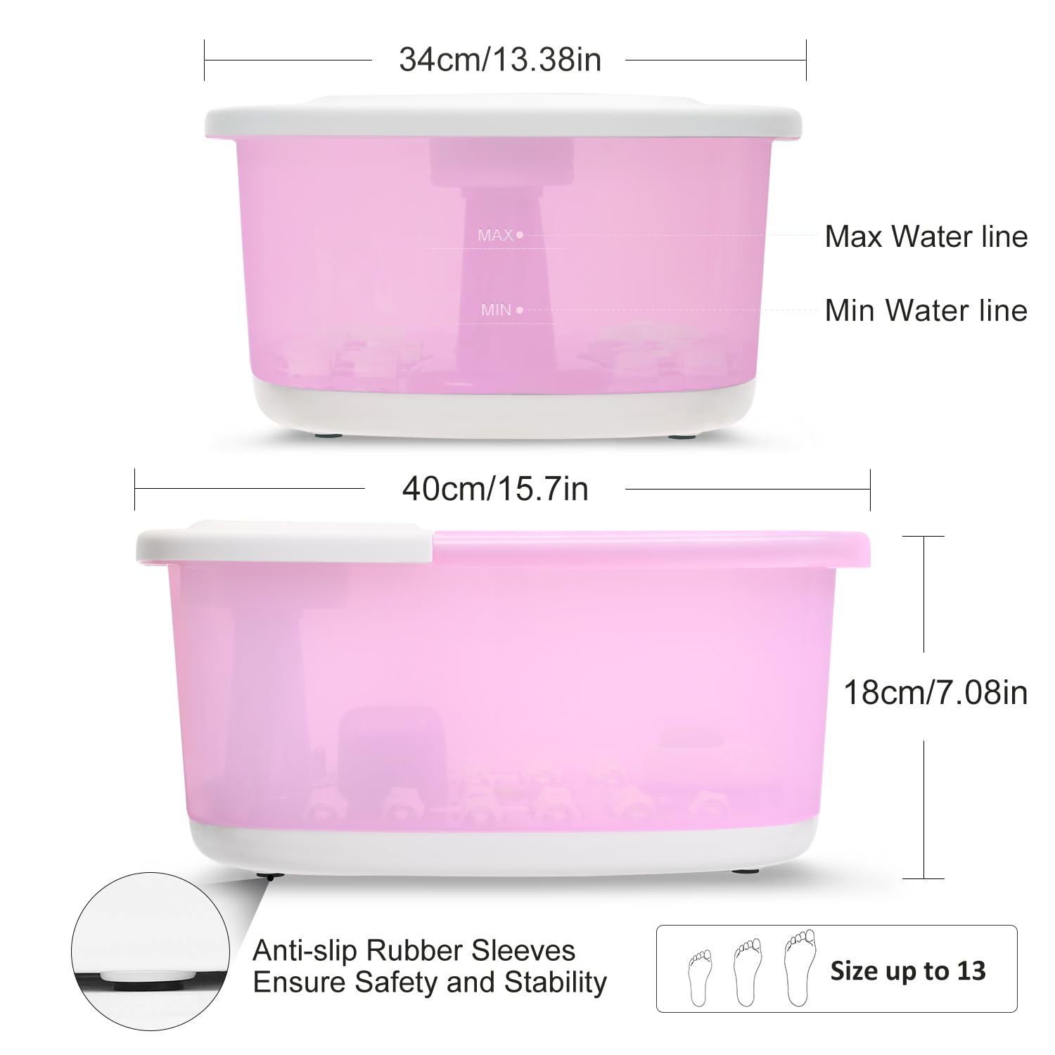 Miwahle heat and temperature control image highlights safe, steady warmth for comfortable soaks