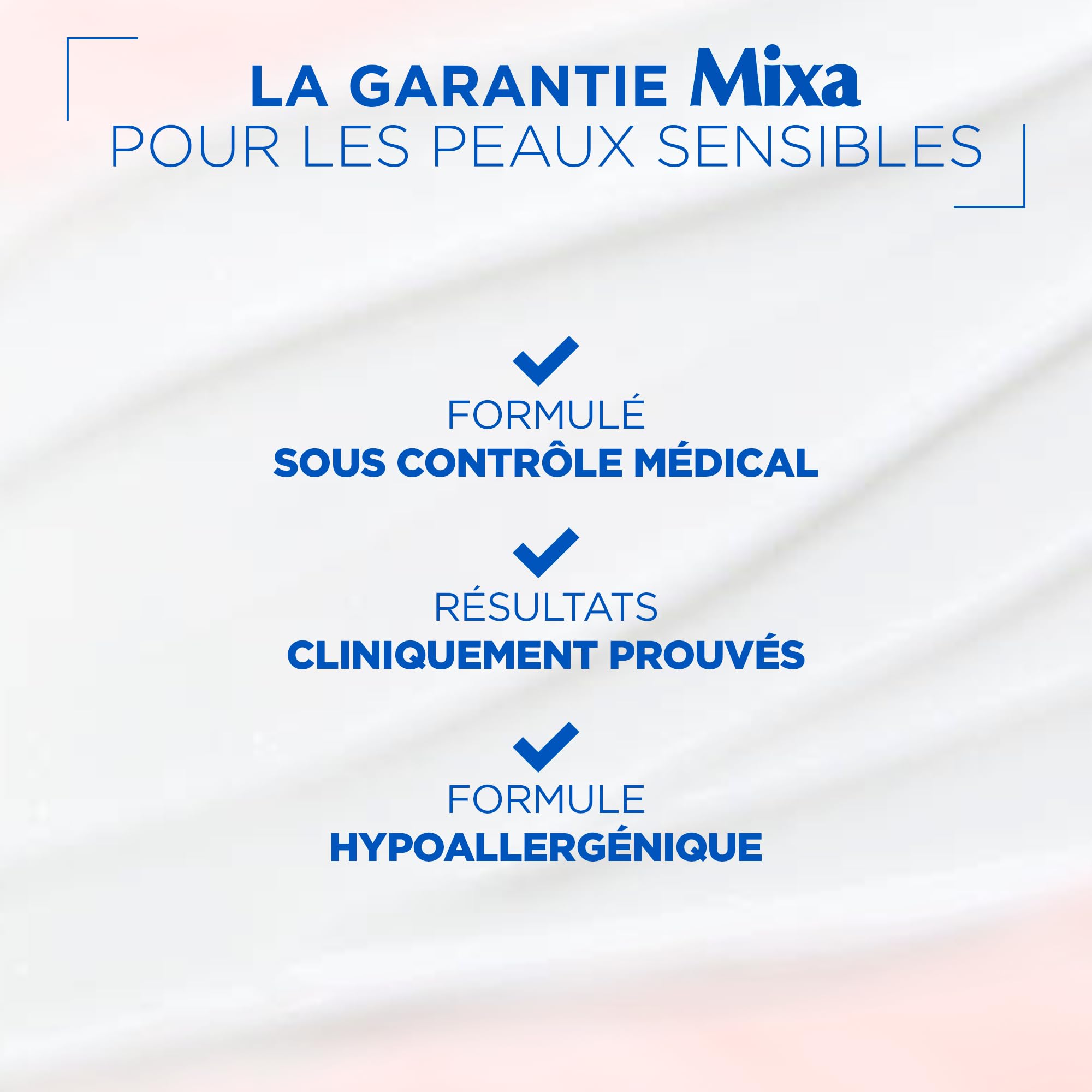 Mixa Cica Repair Cream label indicating clinical testing on sensitive skin