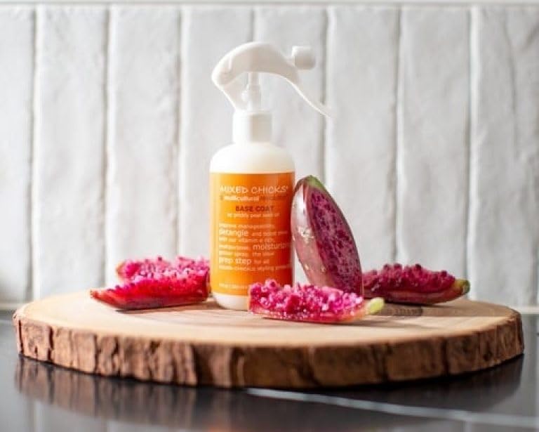 Mixed Chicks Base Coat sulfate-free formula for gentle care.