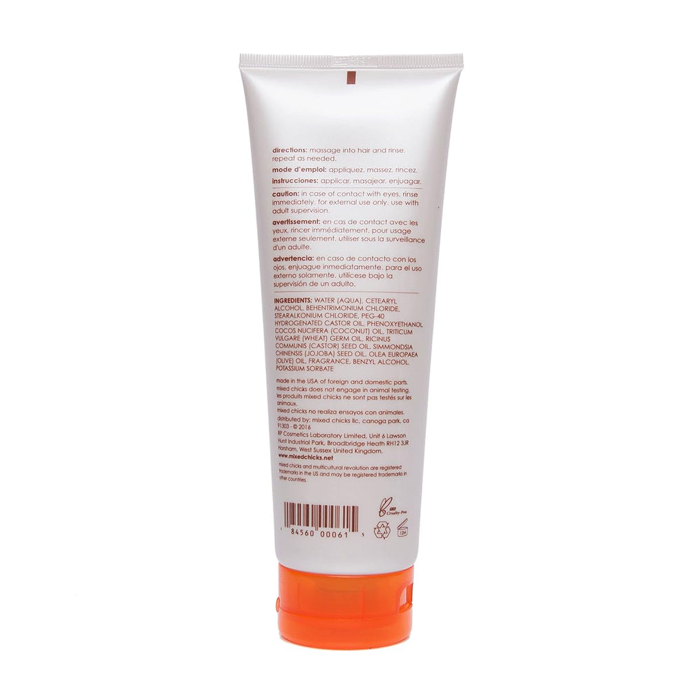 Mixed Chicks Conditioning Cleansing Co-Wash bottle back with usage notes and ingredients