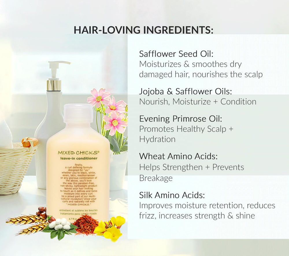 Mixed Chicks frizz control with shiny, smooth hair texture