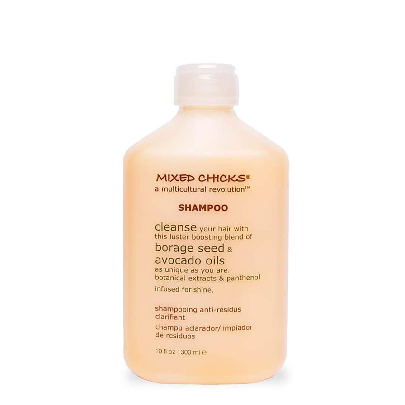 Mixed Chicks Gentle Clarifying Shampoo bottle front for a refreshing cleanse suitable for all hair types.