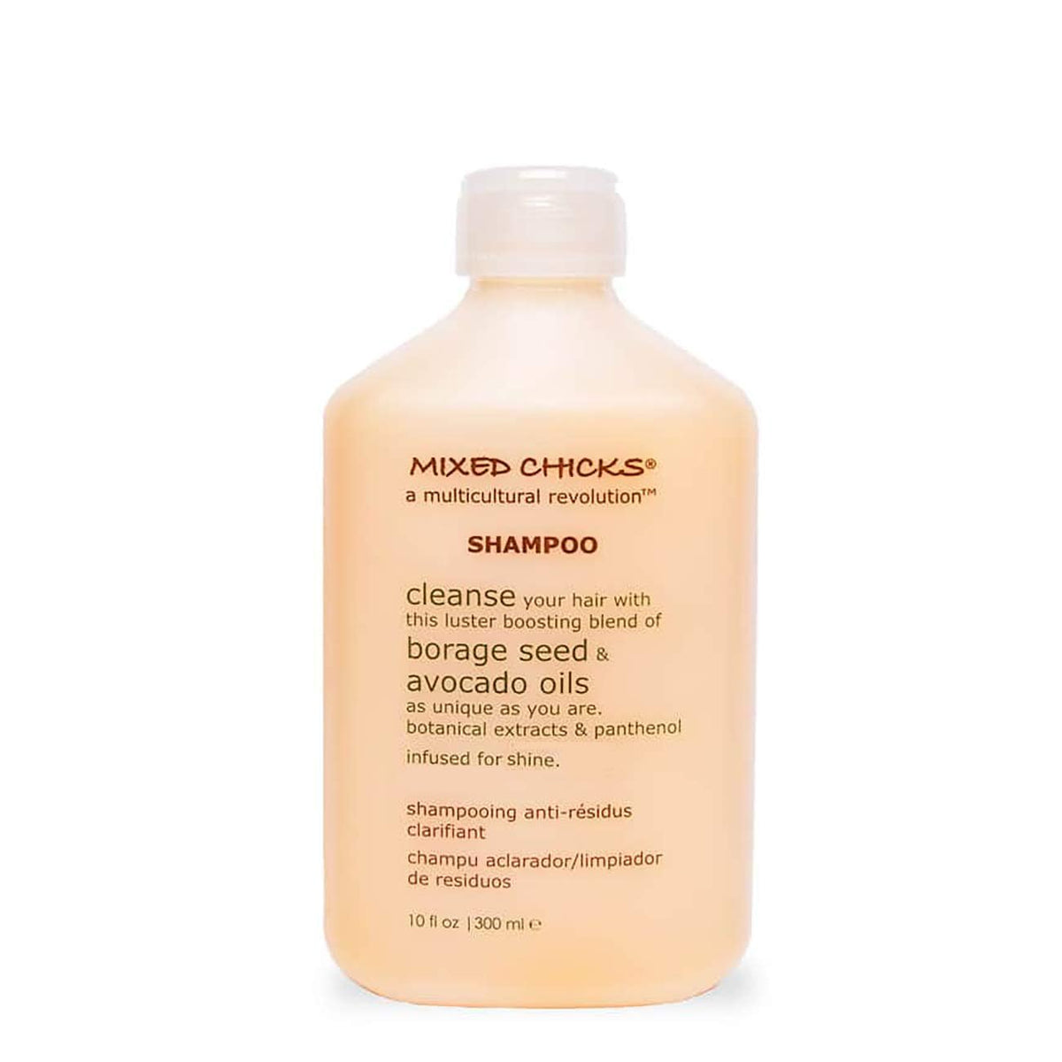 Mixed Chicks Gentle Clarifying Shampoo bottle front for a refreshing cleanse suitable for all hair types.
