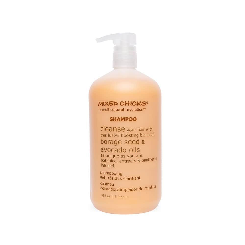 Mixed Chicks Gentle Clarifying Shampoo bottle front for deep cleansing of buildup