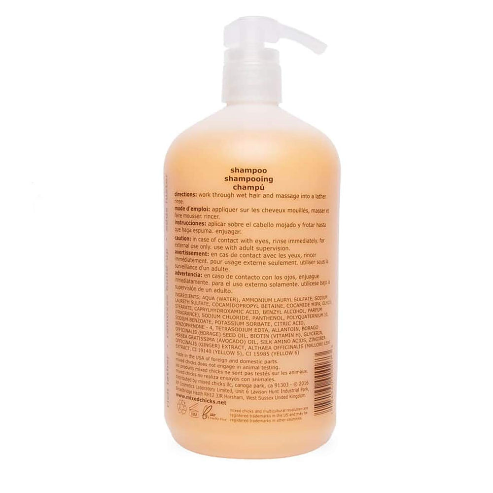 Mixed Chicks bottle top opening for easy lather dispensing
