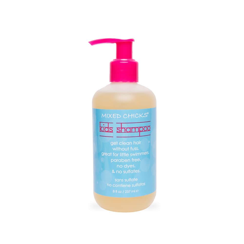 Mixed Chicks Gentle Kids Shampoo bottle showing sulfate-free formula for tender scalps