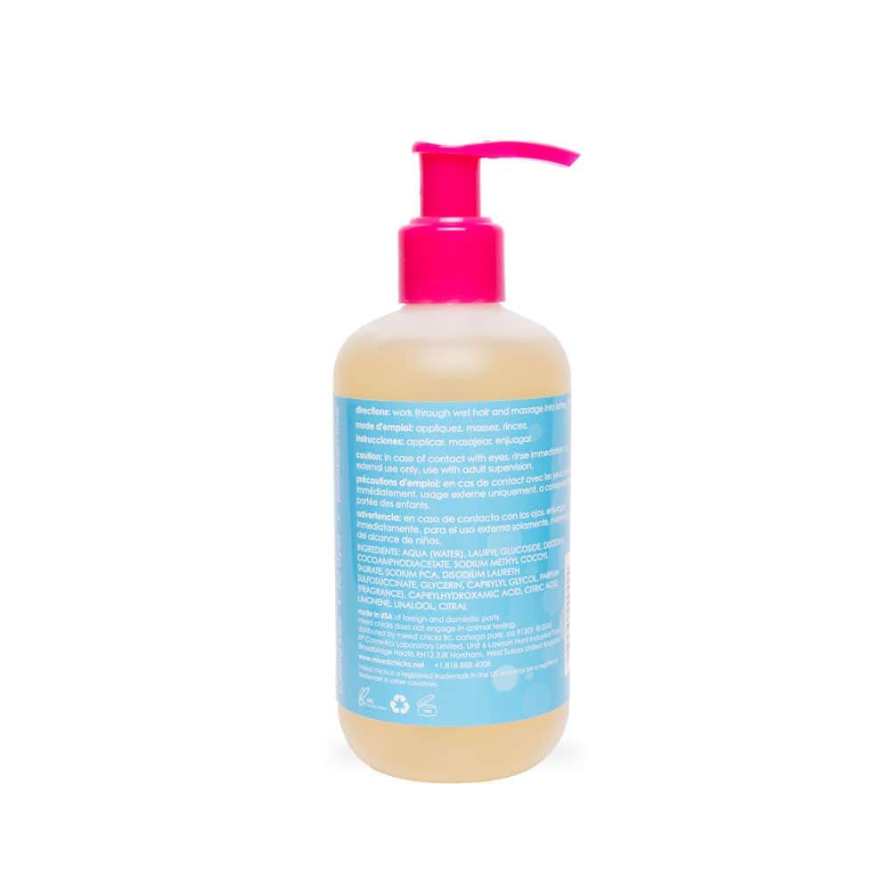 Mixed Chicks Gentle Kids Shampoo rich lather hints at gentle cleansing suitable for kids