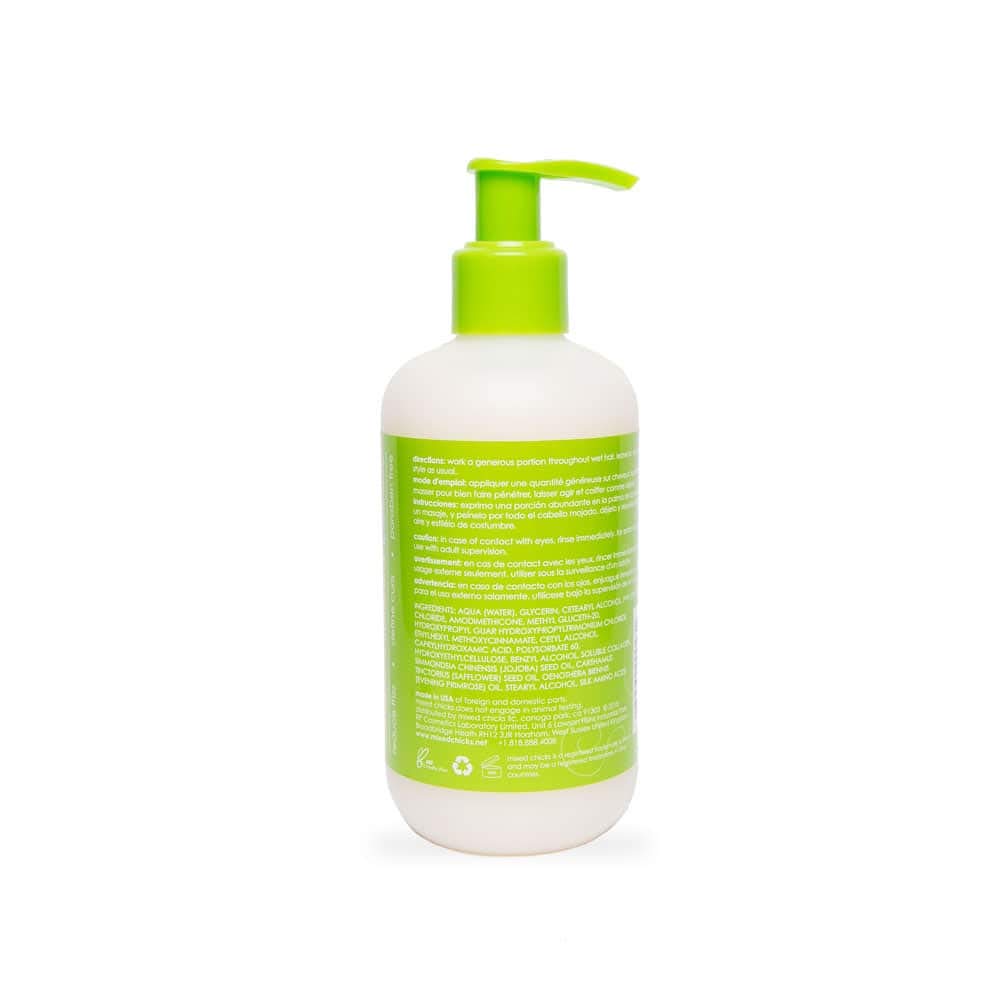 Mixed Chicks Kids Leave-In Conditioner frizz-control image showing smoother strands.