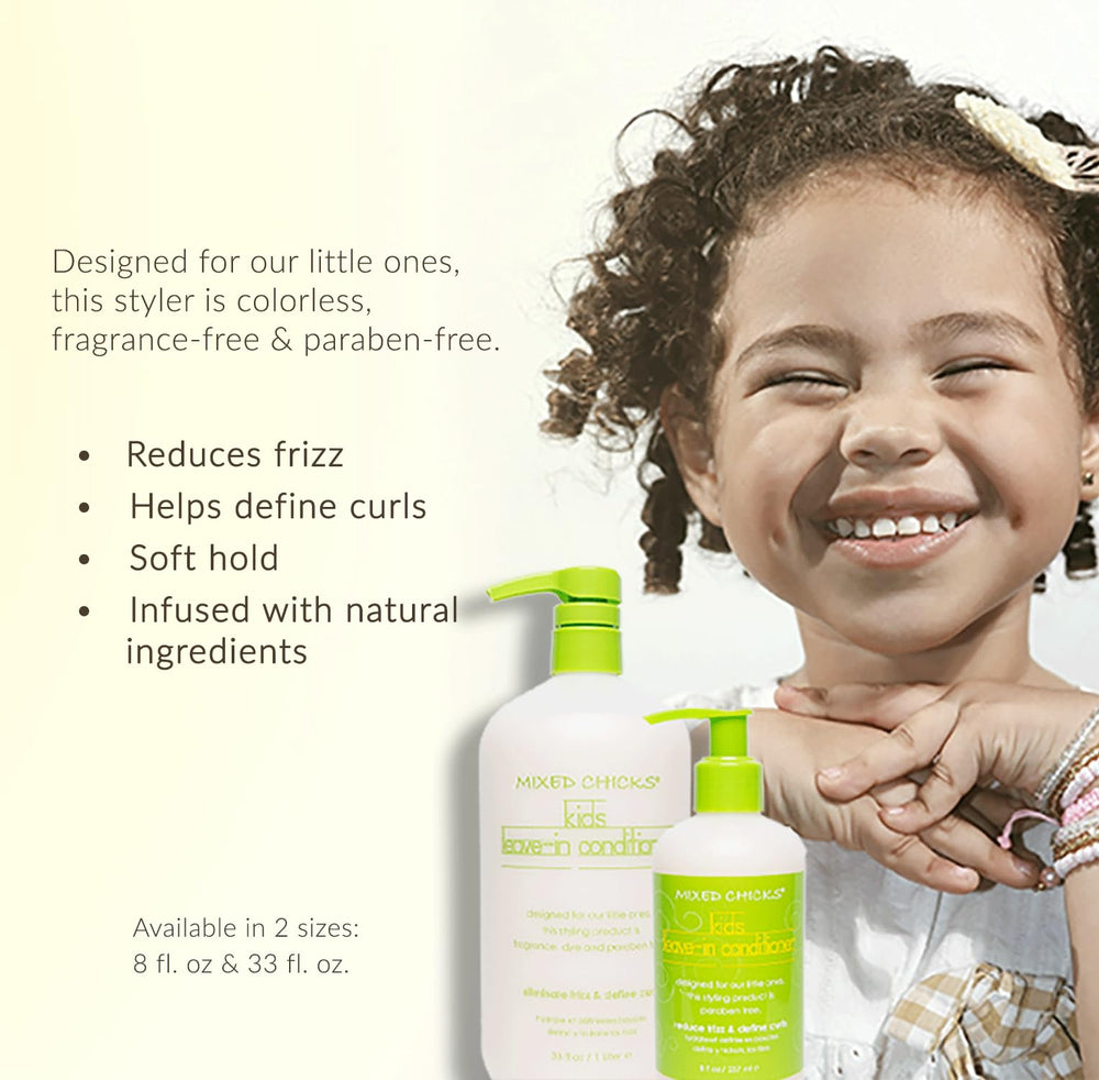 Mixed Chicks Kids Leave-In Conditioner locks moisture into every curl