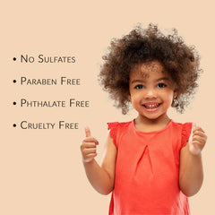 Mixed Chicks Kids Tangle Tamer bottle back label for gentle hydration