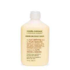 Mixed Chicks leave-in bottle front view highlighting curl definition and hydration.