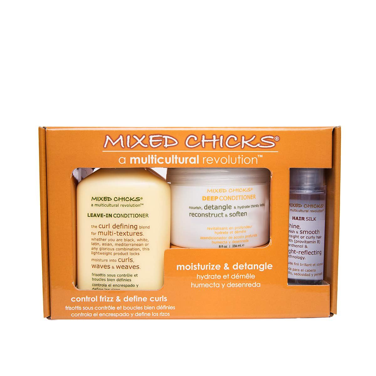 Mixed Chicks Quad Pack Shampoo bottle for gentle daily cleansing of curls.