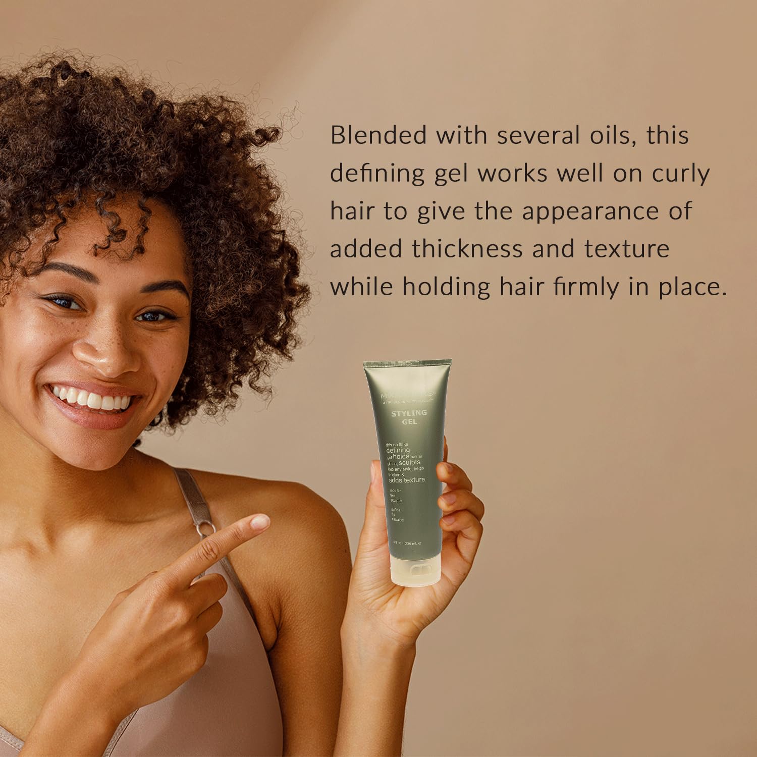 Mixed Chicks Styling Gel defined curls for wash-and-go styling