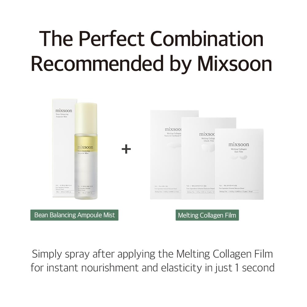 Mixsoon Bean Balancing Ampoule Mist supports balanced hydration in Korean skincare