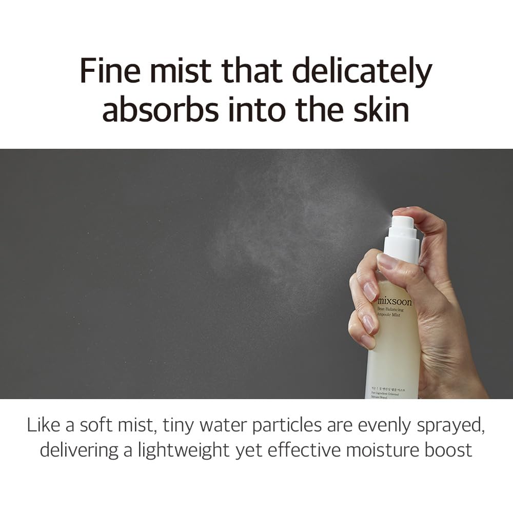 Mixsoon Bean Balancing Ampoule Mist soybean extract nourishes skin