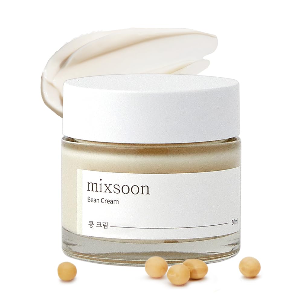 Mixsoon Bean Cream jar close-up showing rich moisture and protective density.