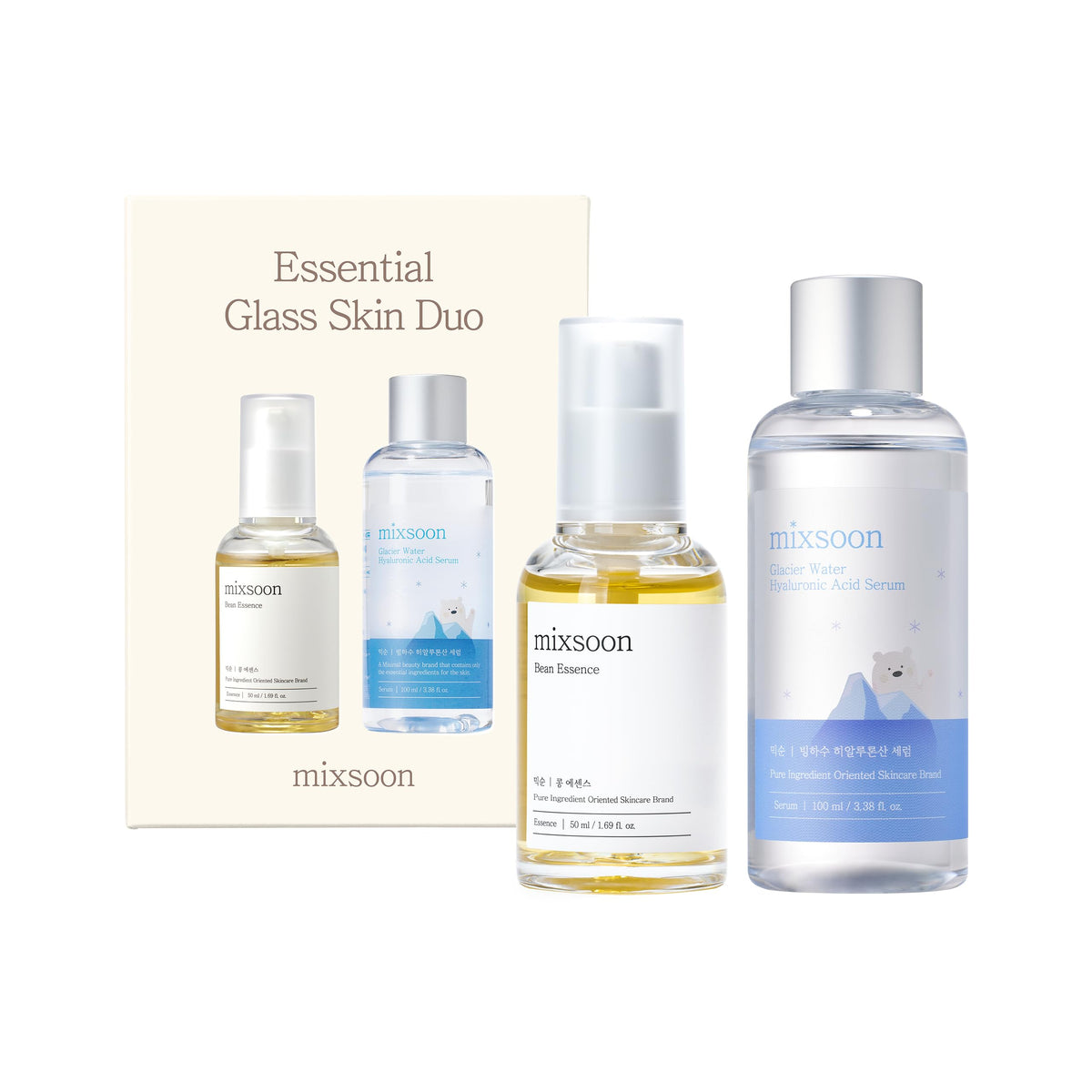 mixsoon Bean Essence bottle showcases soothing hydration for daily glow.