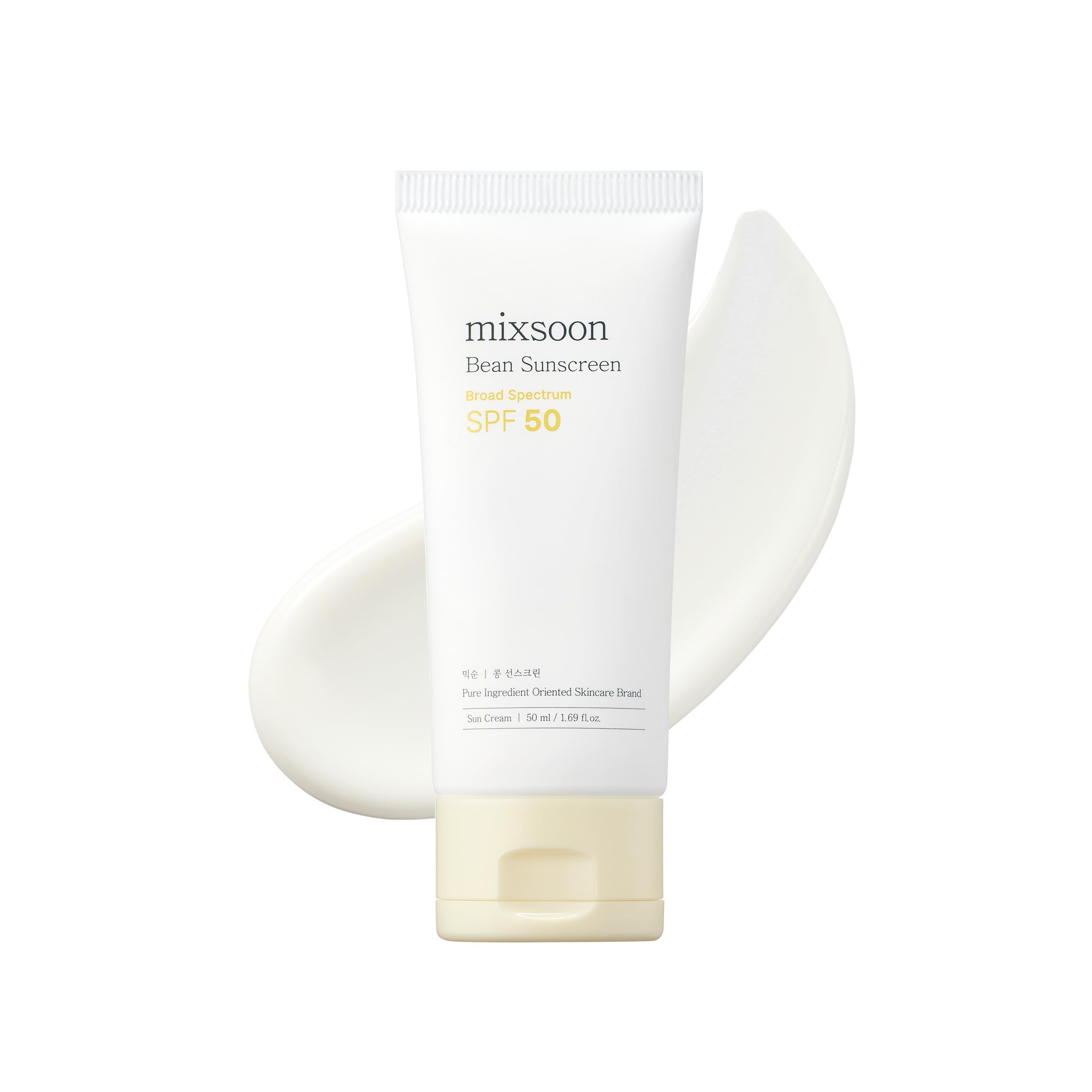 Mixsoon Bean Sunscreen bottle shows lightweight texture for daily UV protection